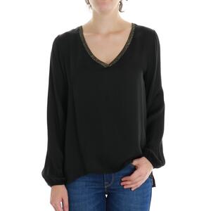 BLUSA SCOLLO V NERO